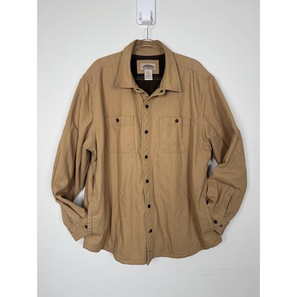 Vintage LL Bean Barn Jacket Mens XL Fleece Lined Canvas Coat Katahdin Iron Works - Picture 1 of 15